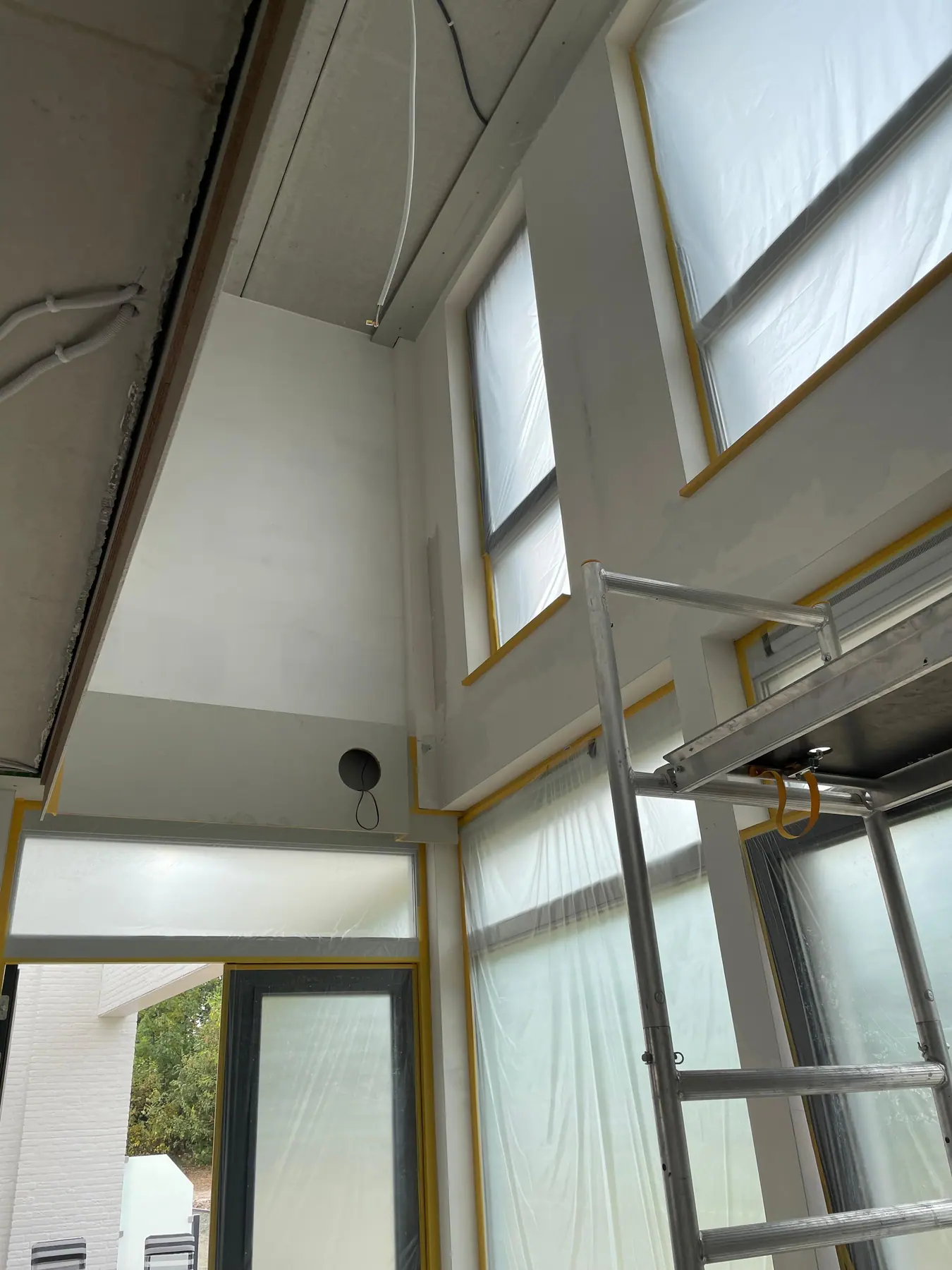 Tijdens de uitvoering 2, herenhuis met visgraatvloer