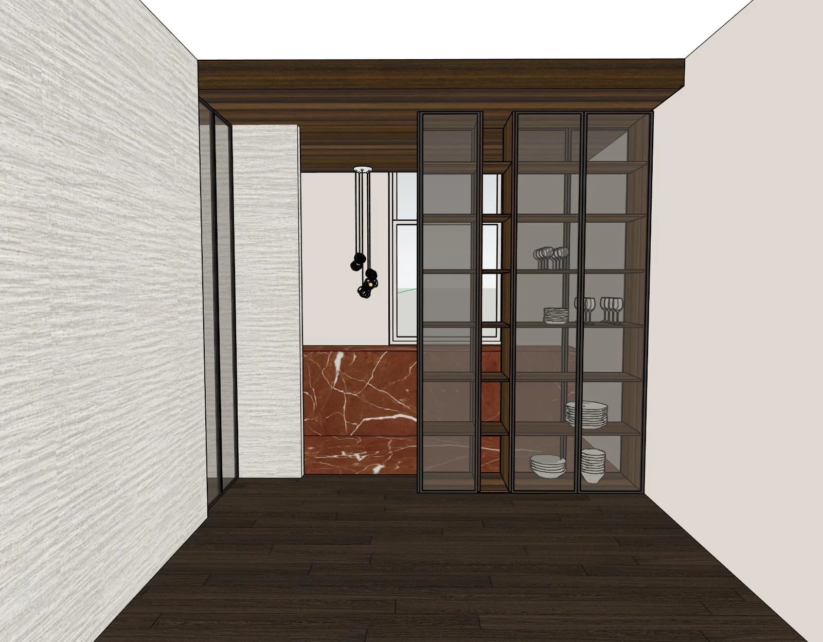 Schetsontwerp 2, keukenontwerp, van schets tot visualisatie
