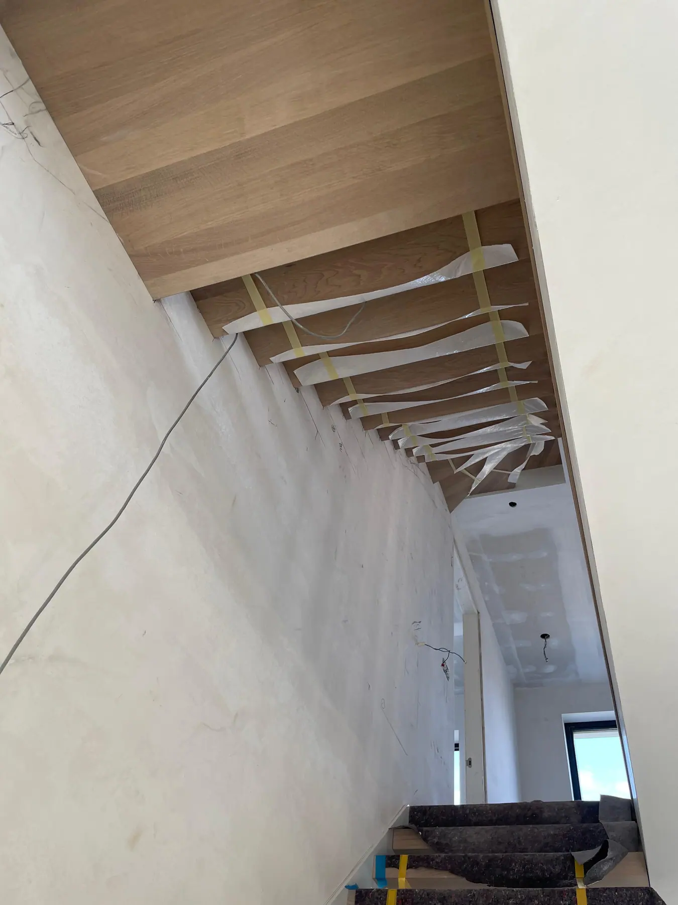 Tijdens de uitvoering 4, nieuwbouwwoning in witte baksteen