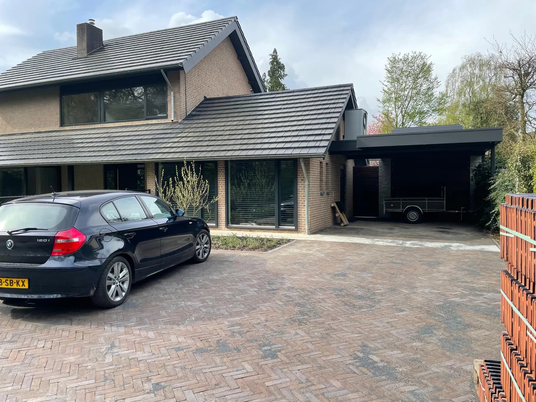 Tijdens de uitvoering 12, woonhuis met tuinkamer