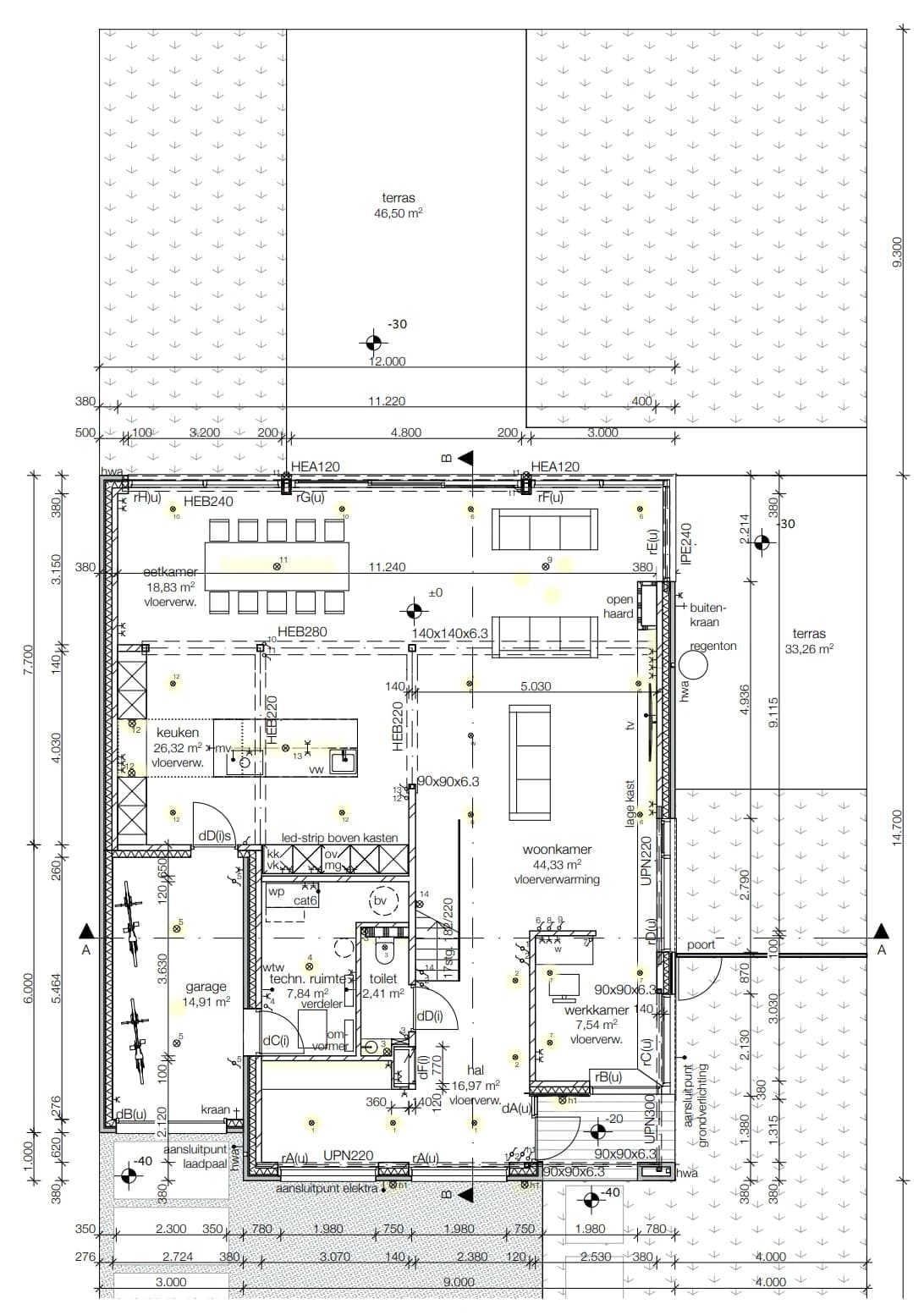 Plattegrond, nieuwbouw