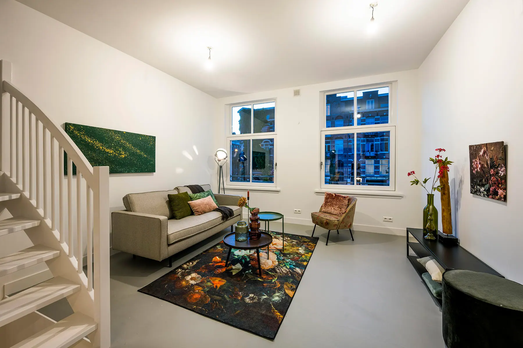 Situatie voor de verbouwing, restyling, kleur en behang