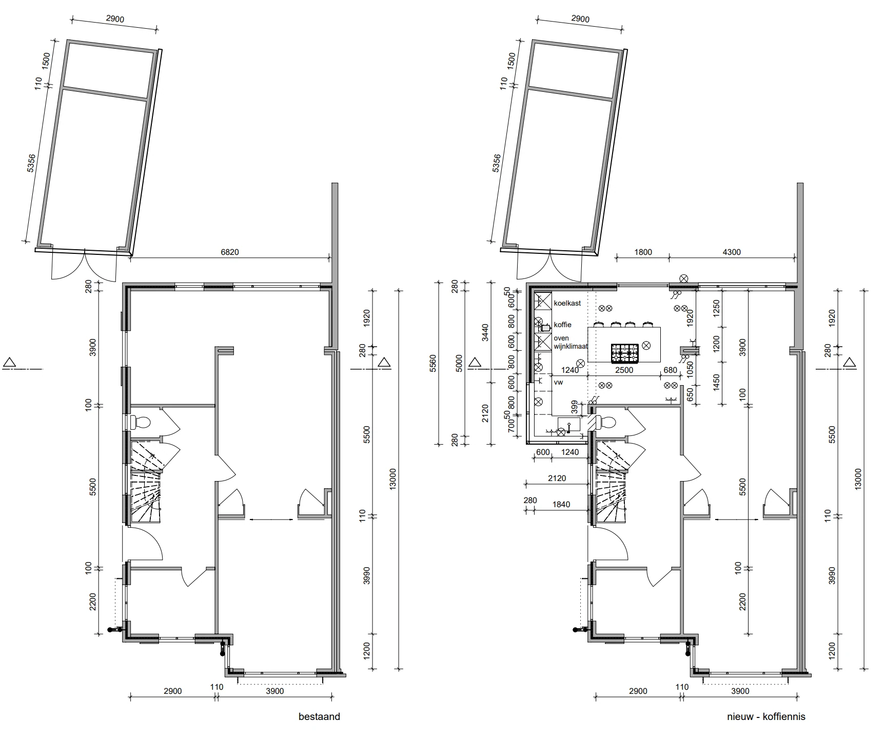 Plattegrond, uitbouw