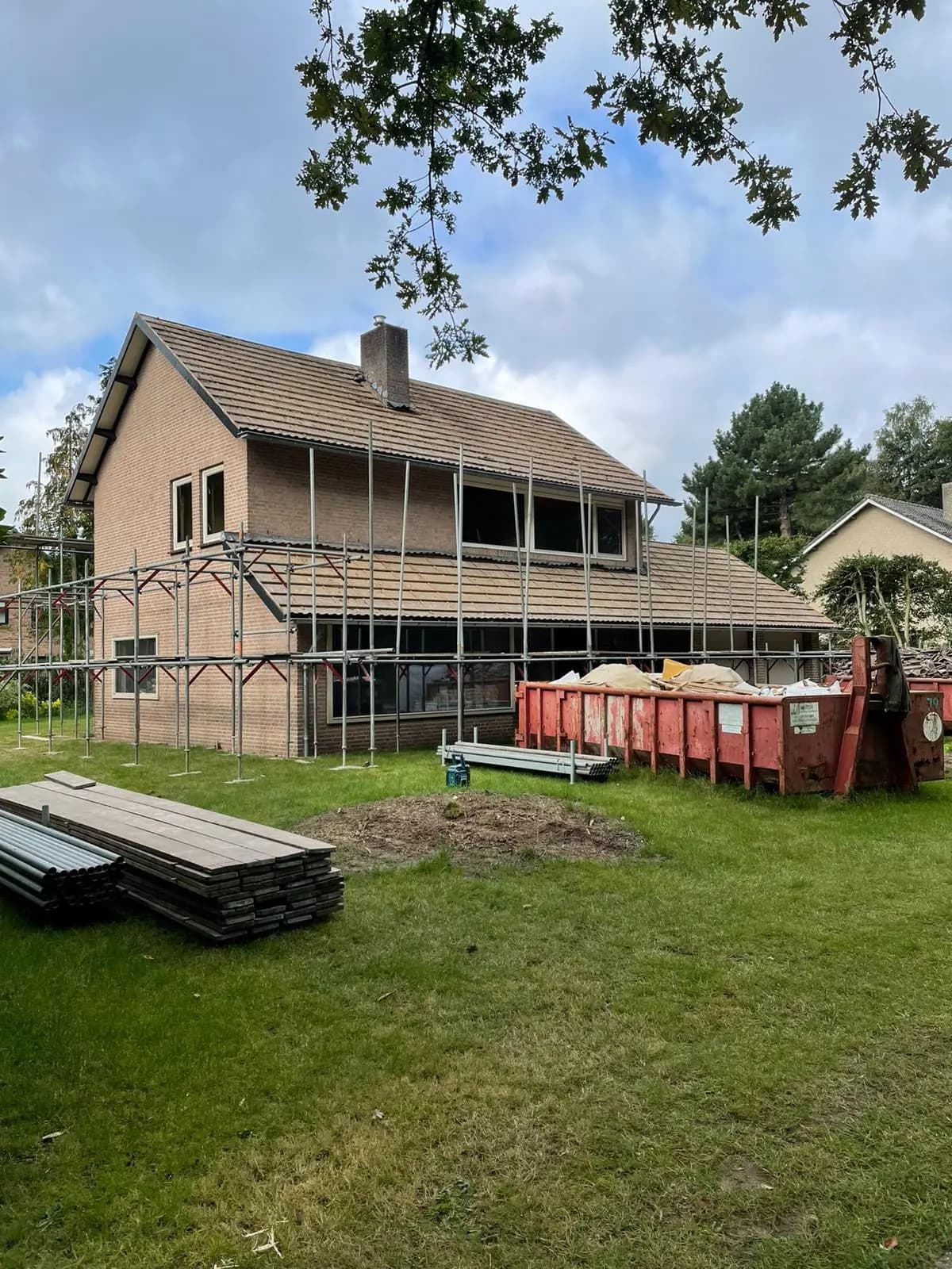 Tijdens de uitvoering 6, woning verbouwen
