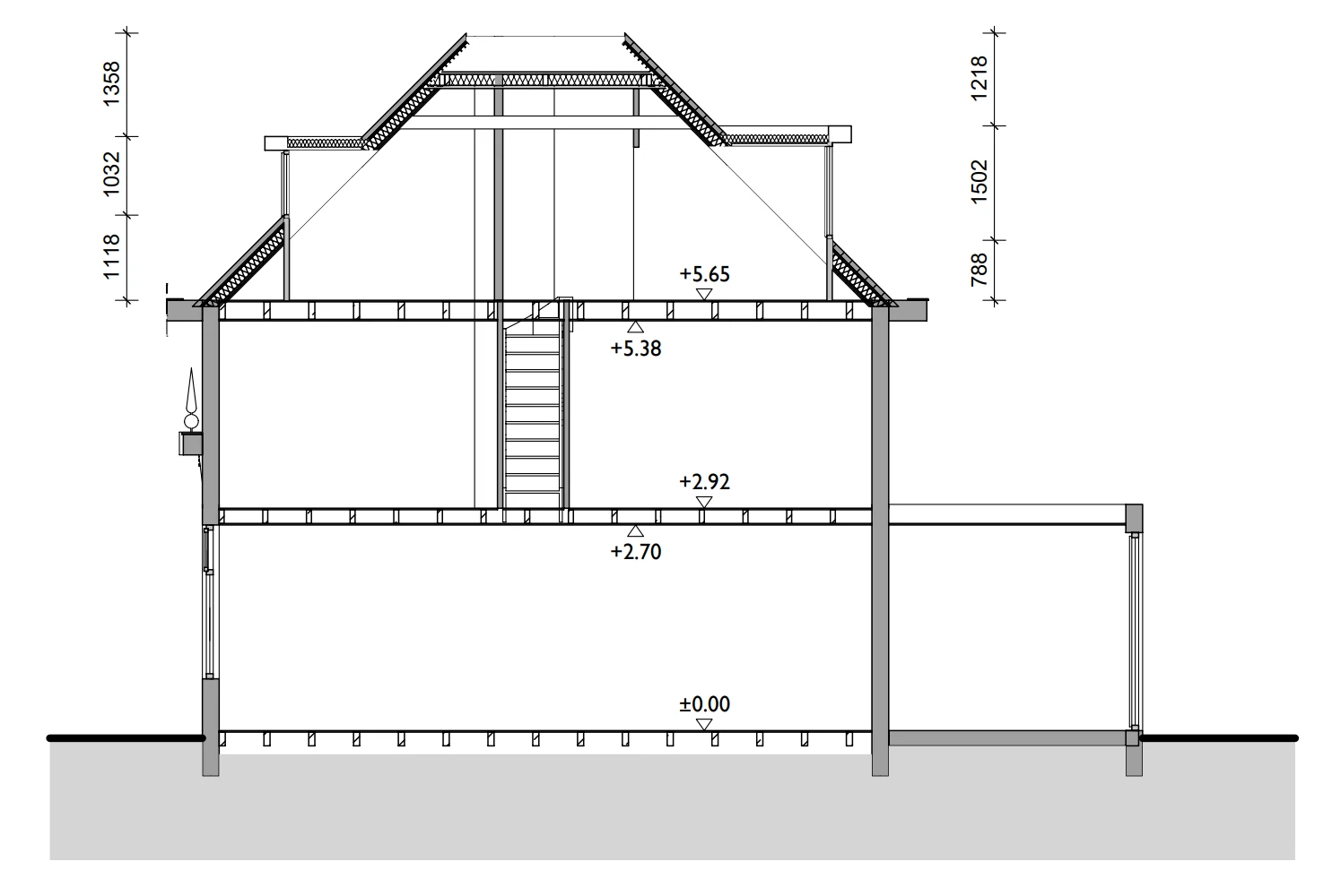 Plattegrond 9, zolderverbouwing en dakkapel
